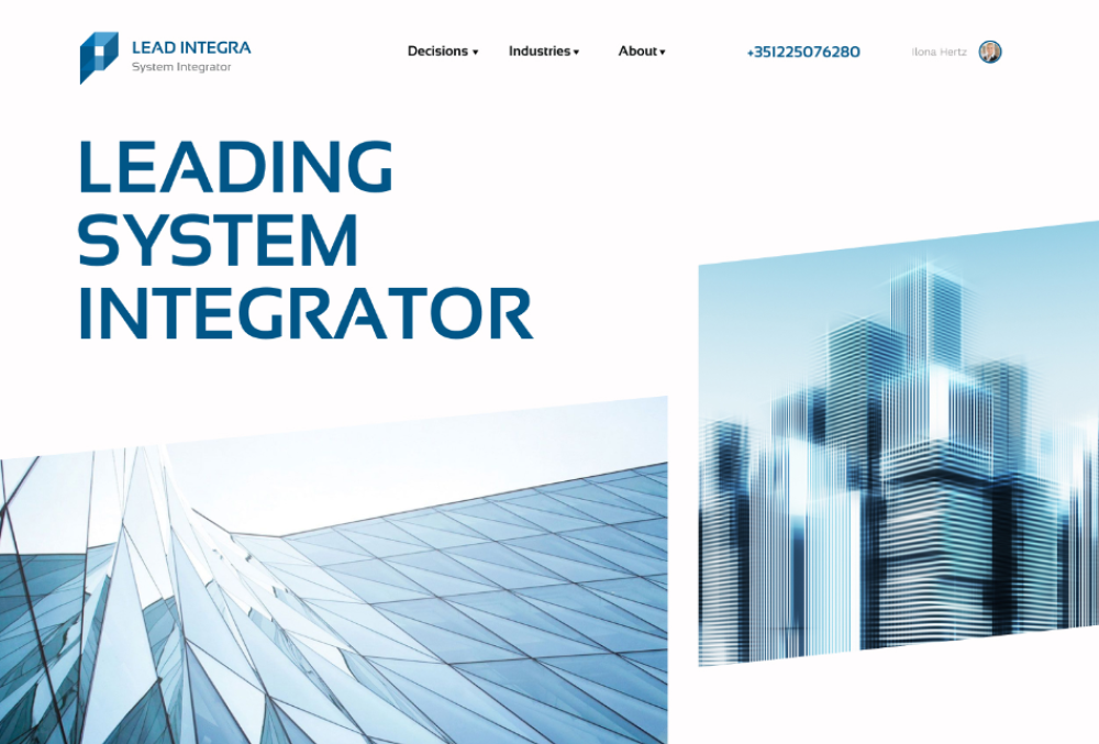 Landing page Lead Integra (system integrator)